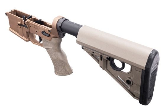 Larue Tactical FDE AR15 lower receiver assembly made in texas